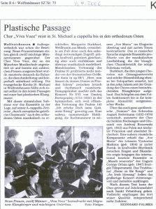 Viva Voce - Wolfratshauser SZ vom 04.04.2006